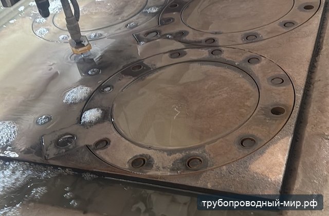 Листовая фланцевая заготовка после резки