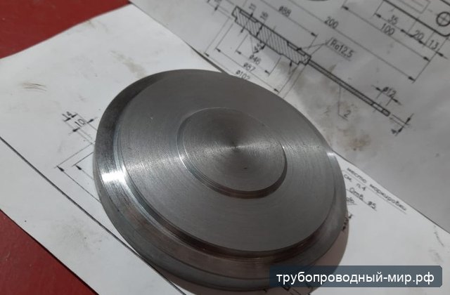 Плоская точёная заглушка по чертежу