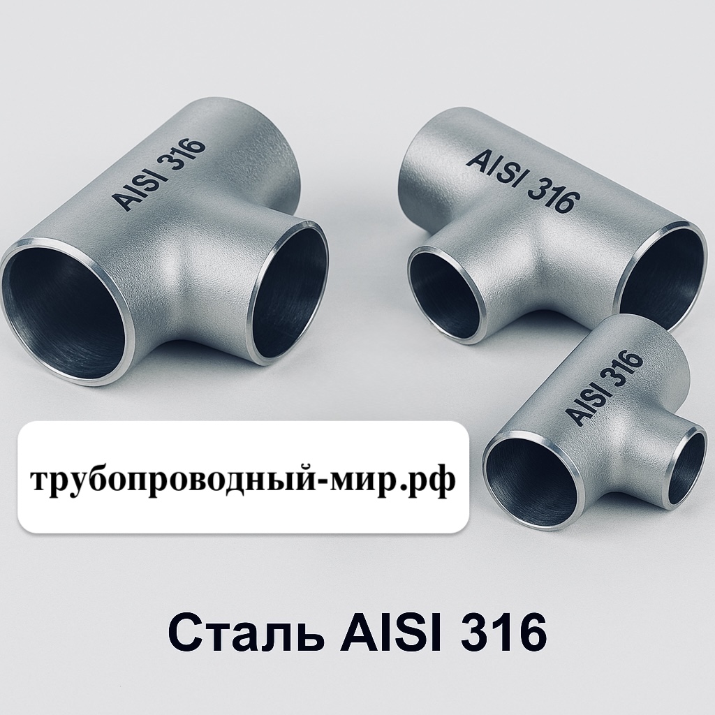 Тройник 21,3х3,2-ст. AISI 316L Тройник 21,3х3,2-ст. AISI 316L
